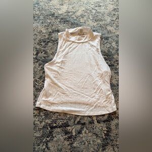 Ribbed White Tank Top